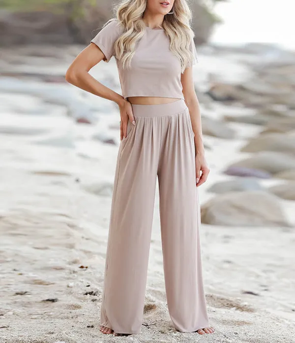 Coordinated Tee And Pants Set