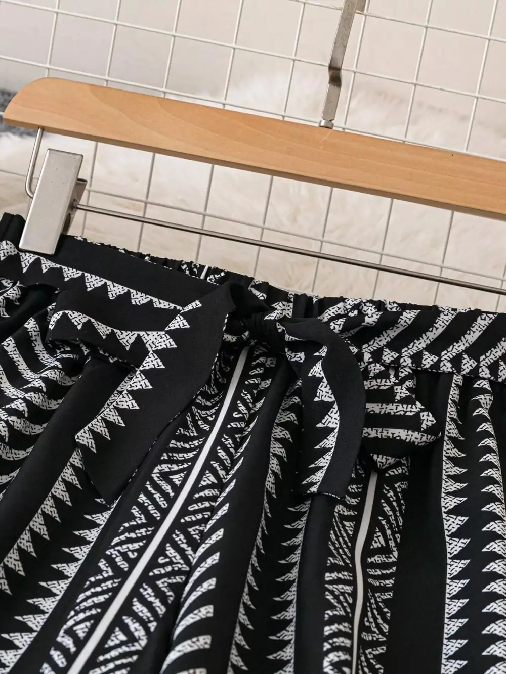 Everyday Boho Print Wide Leg Pants