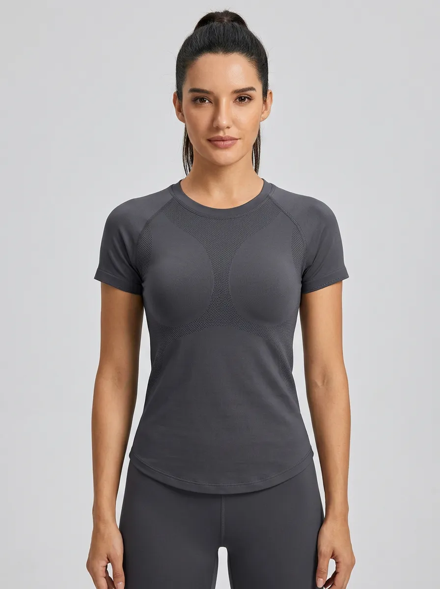 Women's Engineered-Mesh Seamless Training T-Shirt