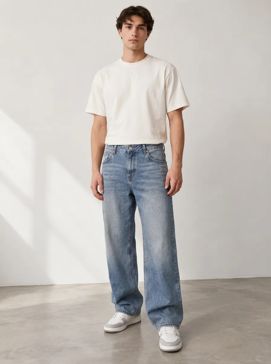 Men's Heritage Wide Leg Jeans