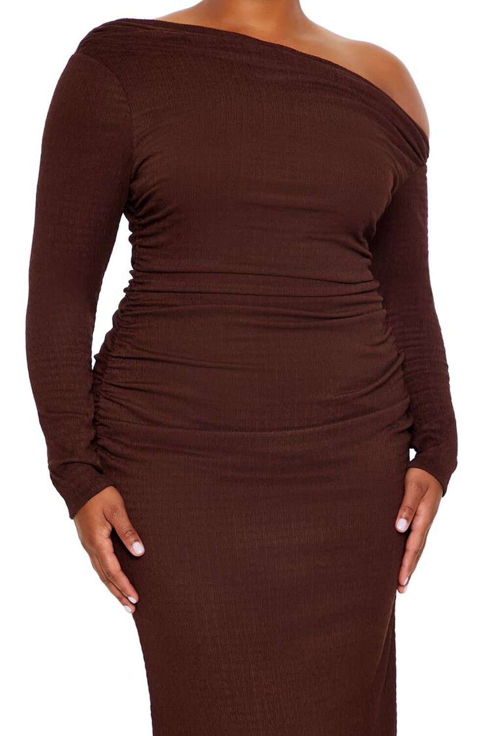 Plus Size Off-the-Shoulder Maxi Dress