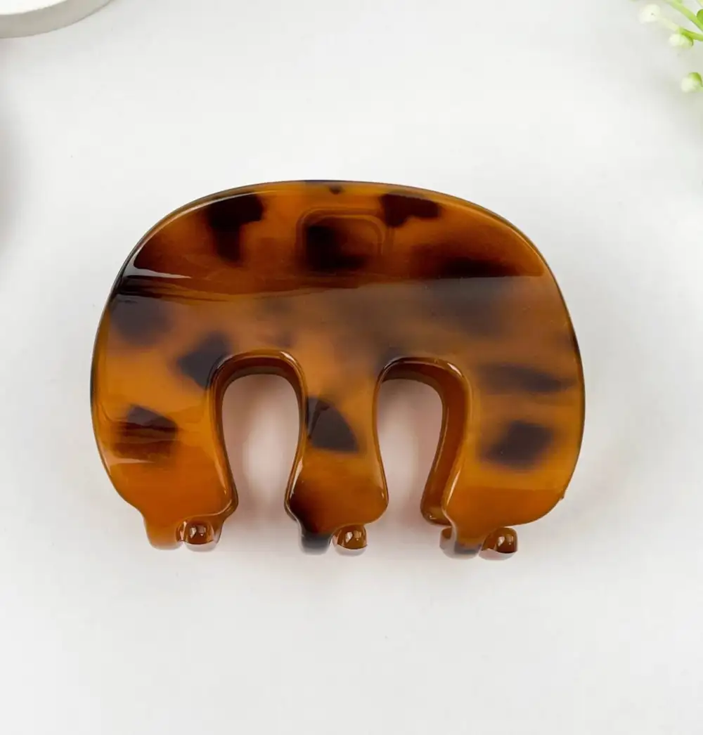 Prong Simple Matte Hair Claw Clip