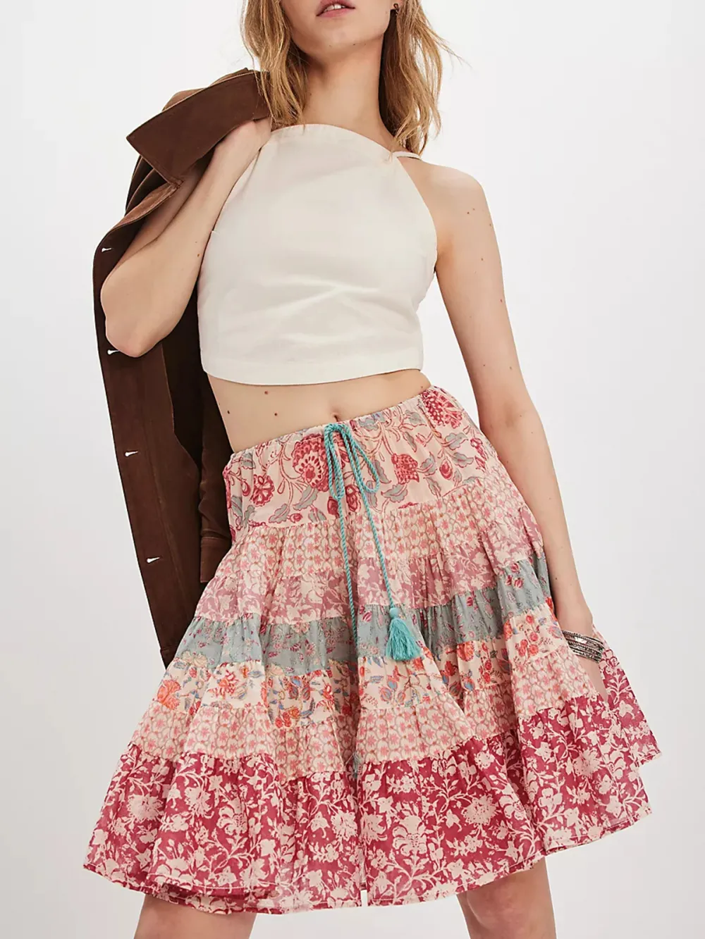 Casual Style Art Graphic Printed Skirt
