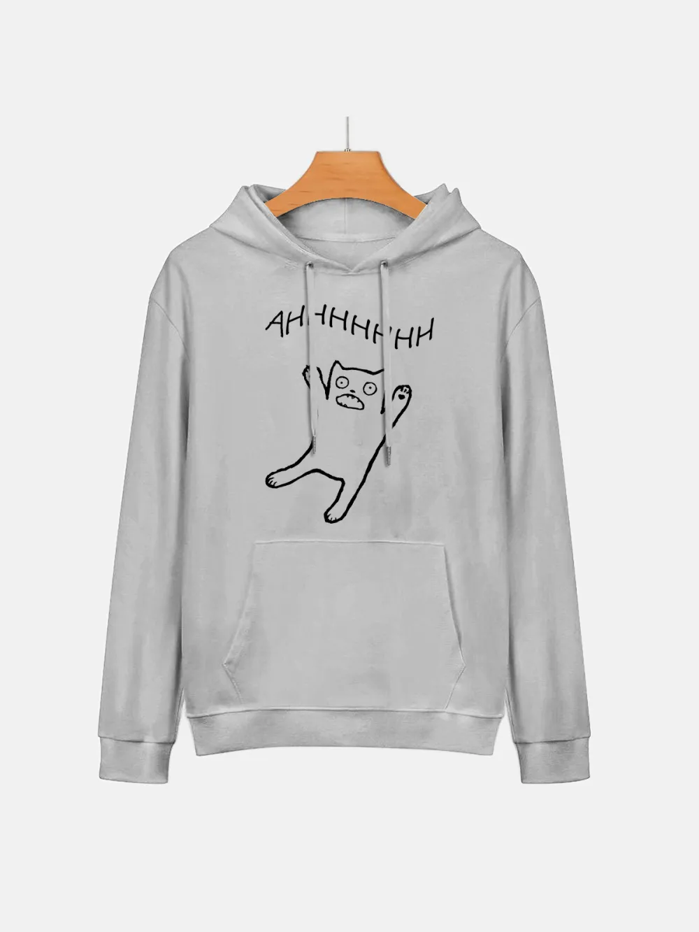 Jumping Kitten Pattern Hoodie