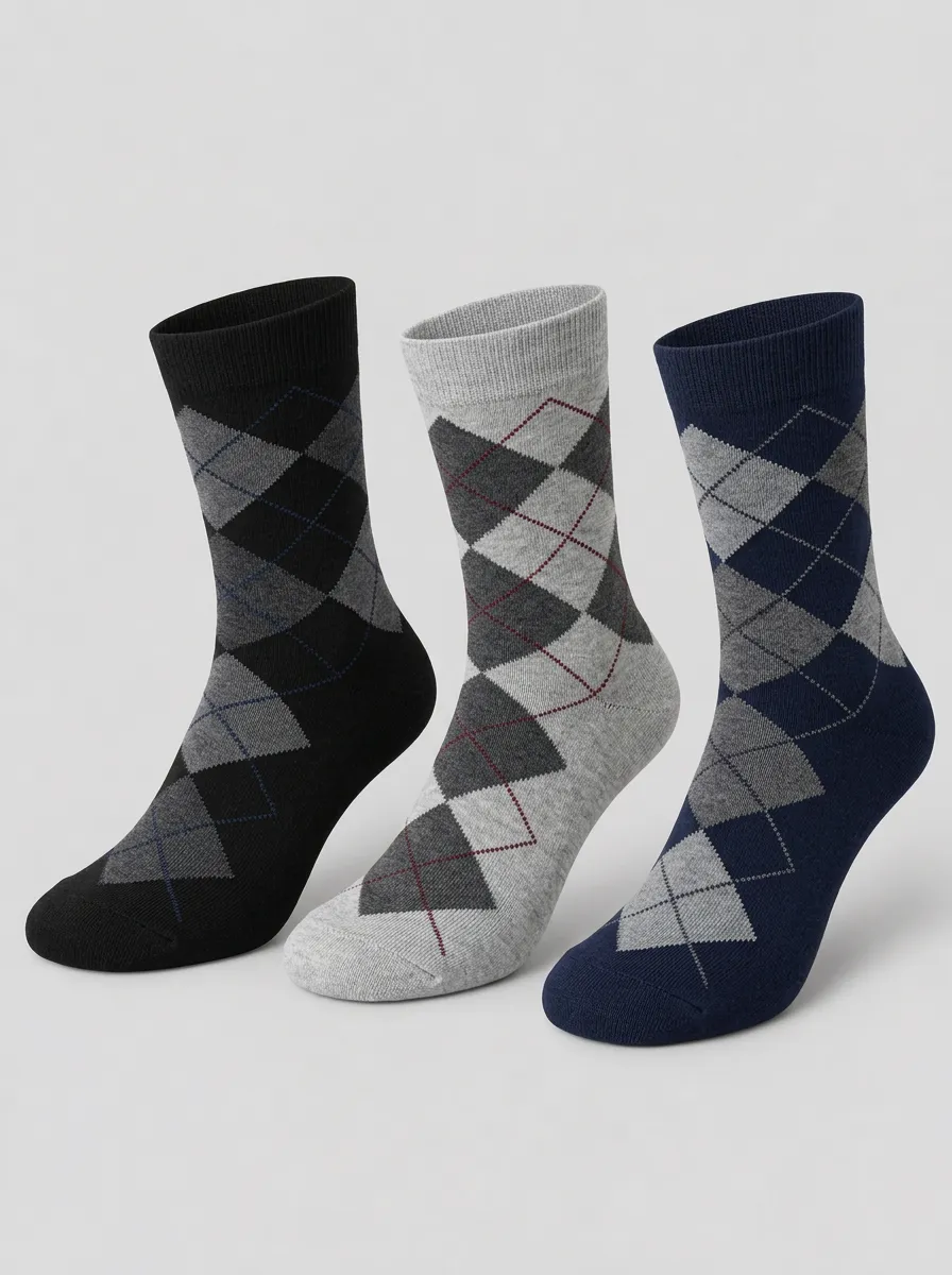 Men's Bennett Argyle Socks 3-Pack