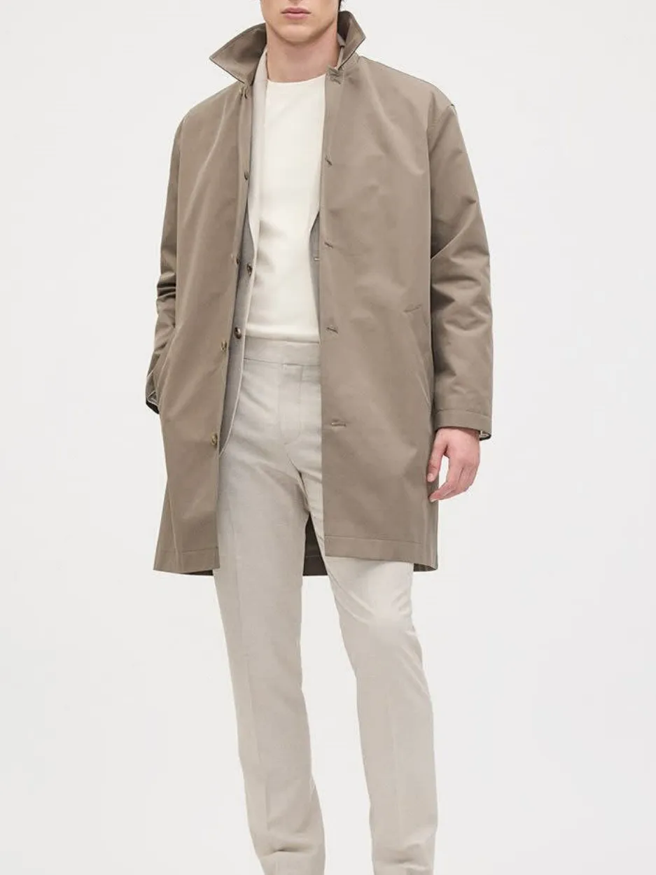 Urban brown Long Sleeve Classic Coat
