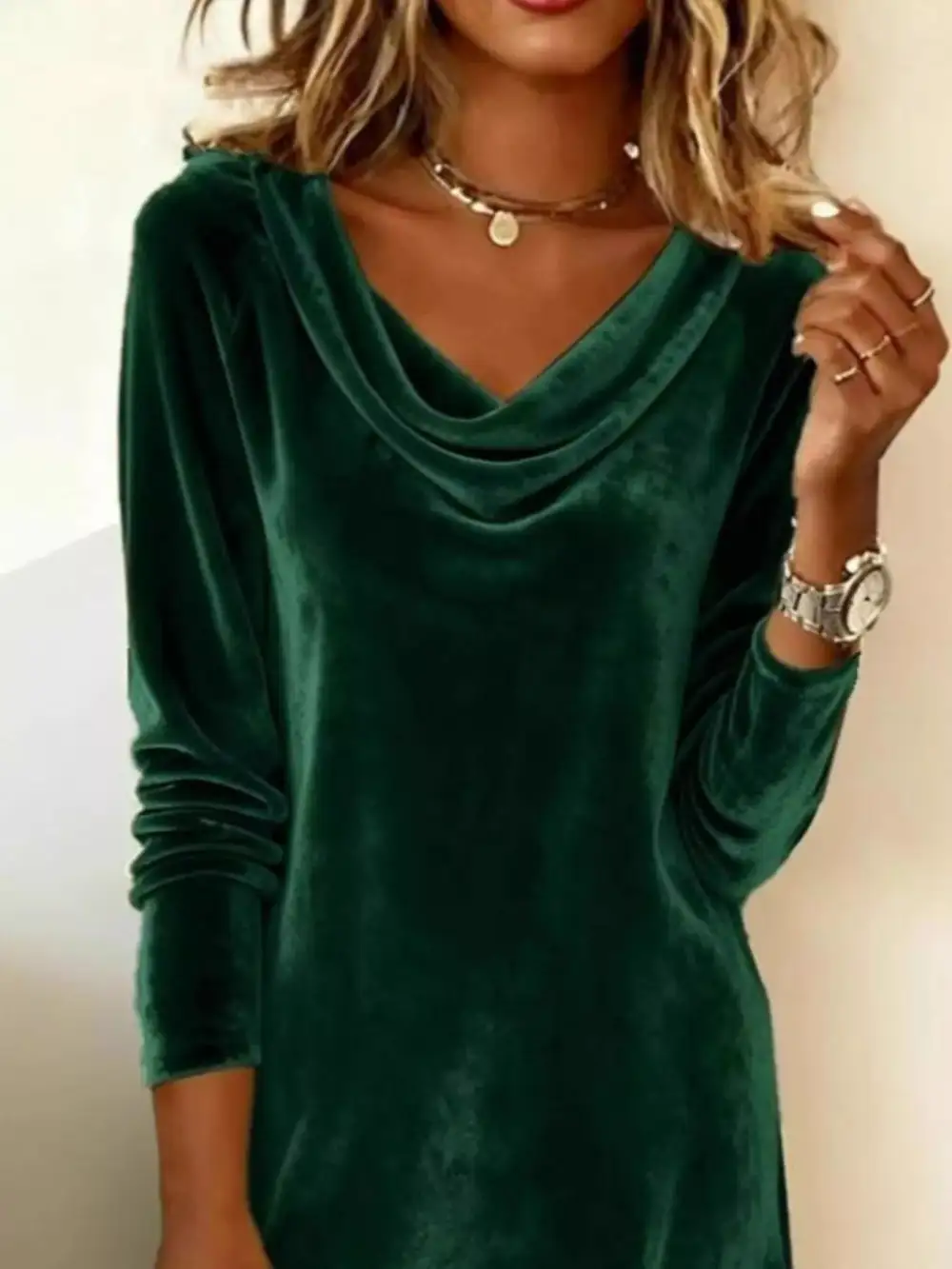 Long Sleeve Maxi Side Slit Dress