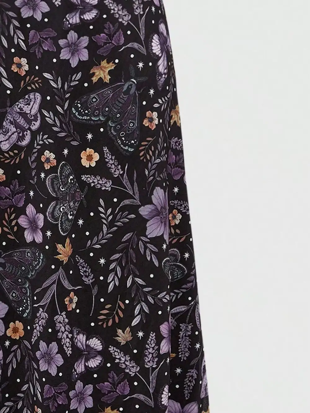 Modern Printed Floral Skirt