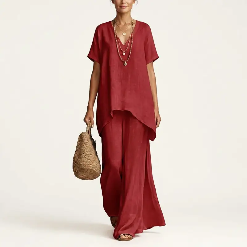 Women's Relaxed Wide-Leg Set