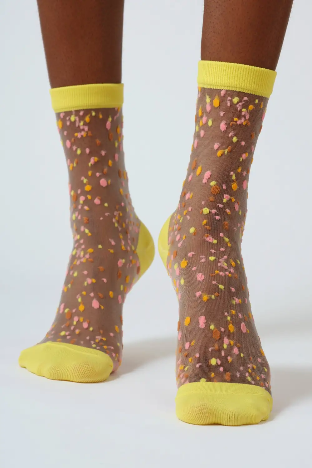 Relaxed Sheer Dot Socks