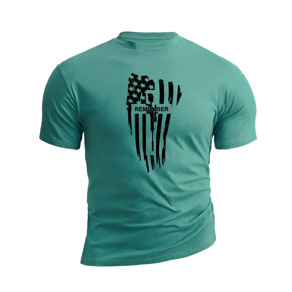 USA FLAG REMEMBER GRAPHIC TEE