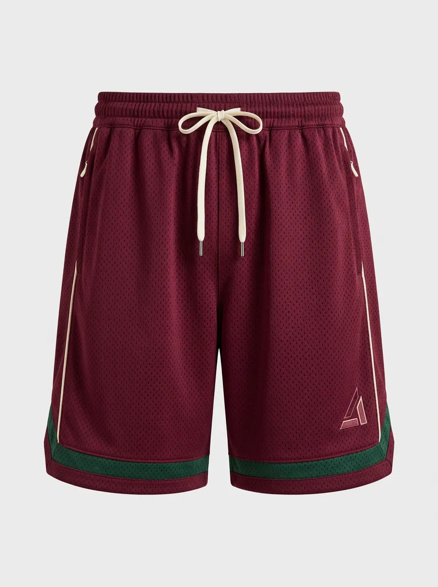 Men's Trimmed Mesh Mesh Basketball Shorts