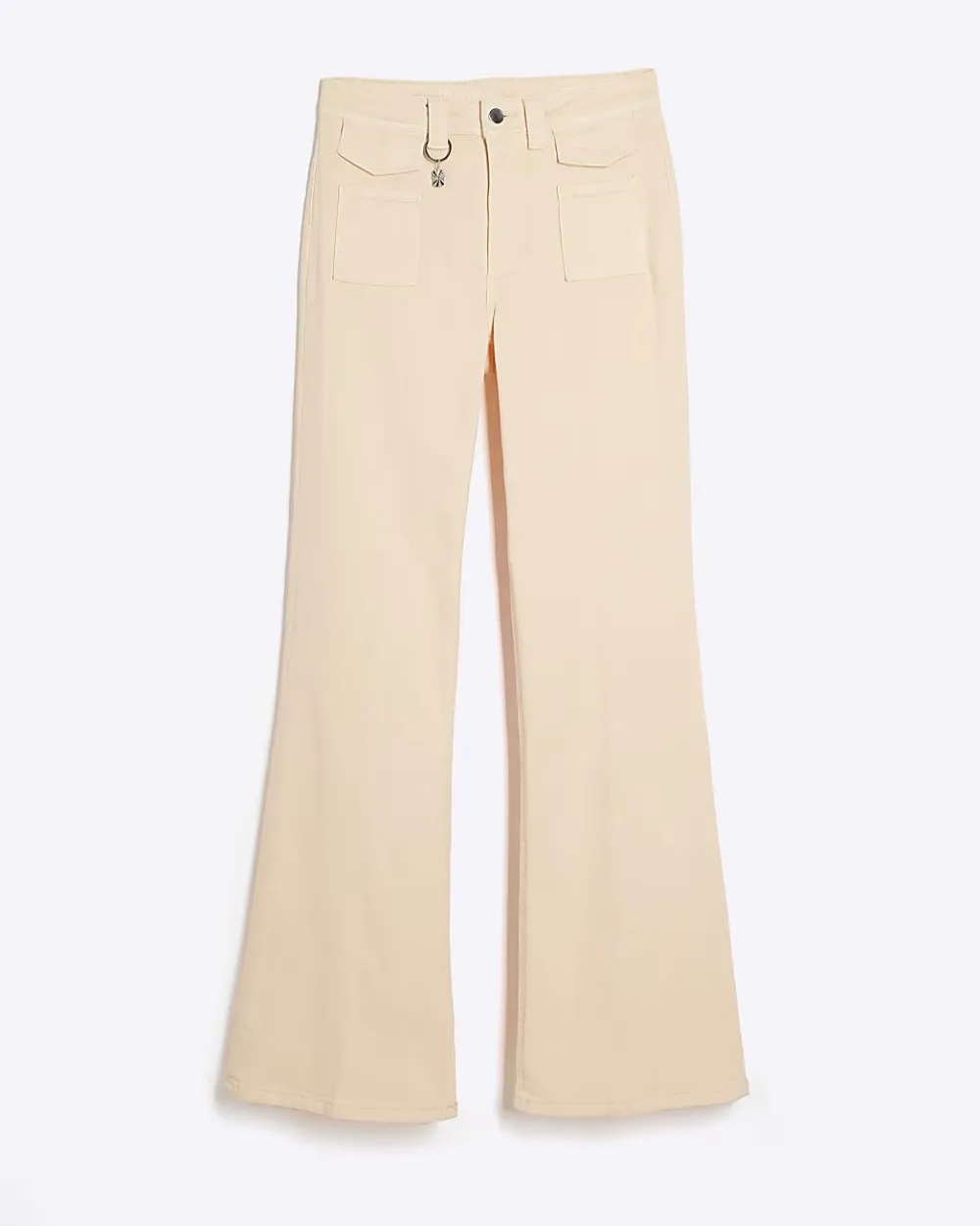 Fashionable Casual High Waist Flared Jeans