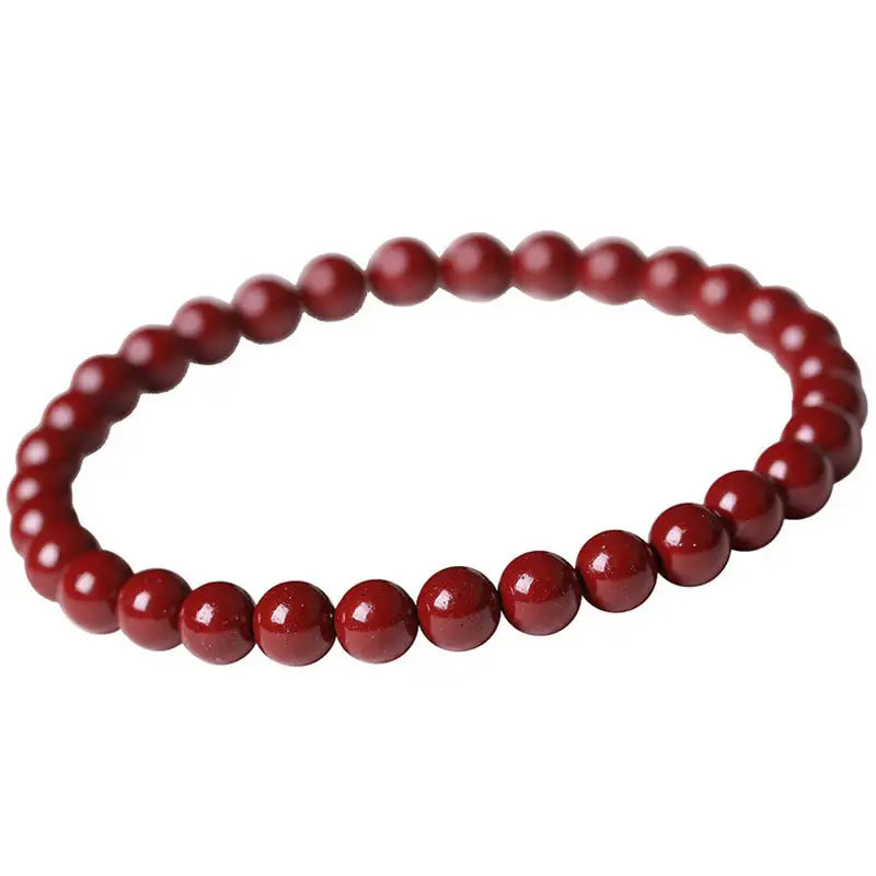 Gourd Pearl Cinnabar Beads Bracelet
