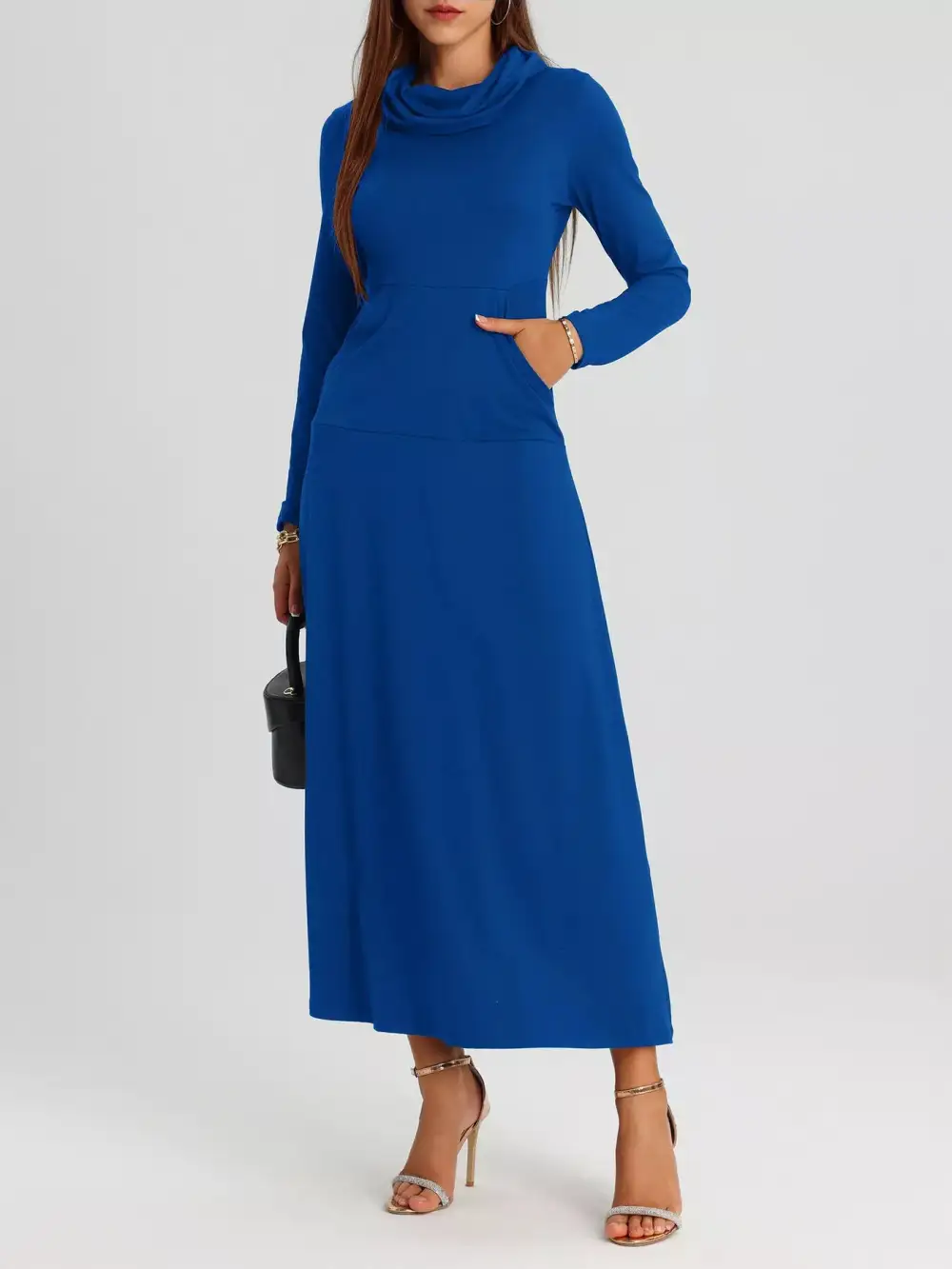 Finish Long Sleeve Midi Dress