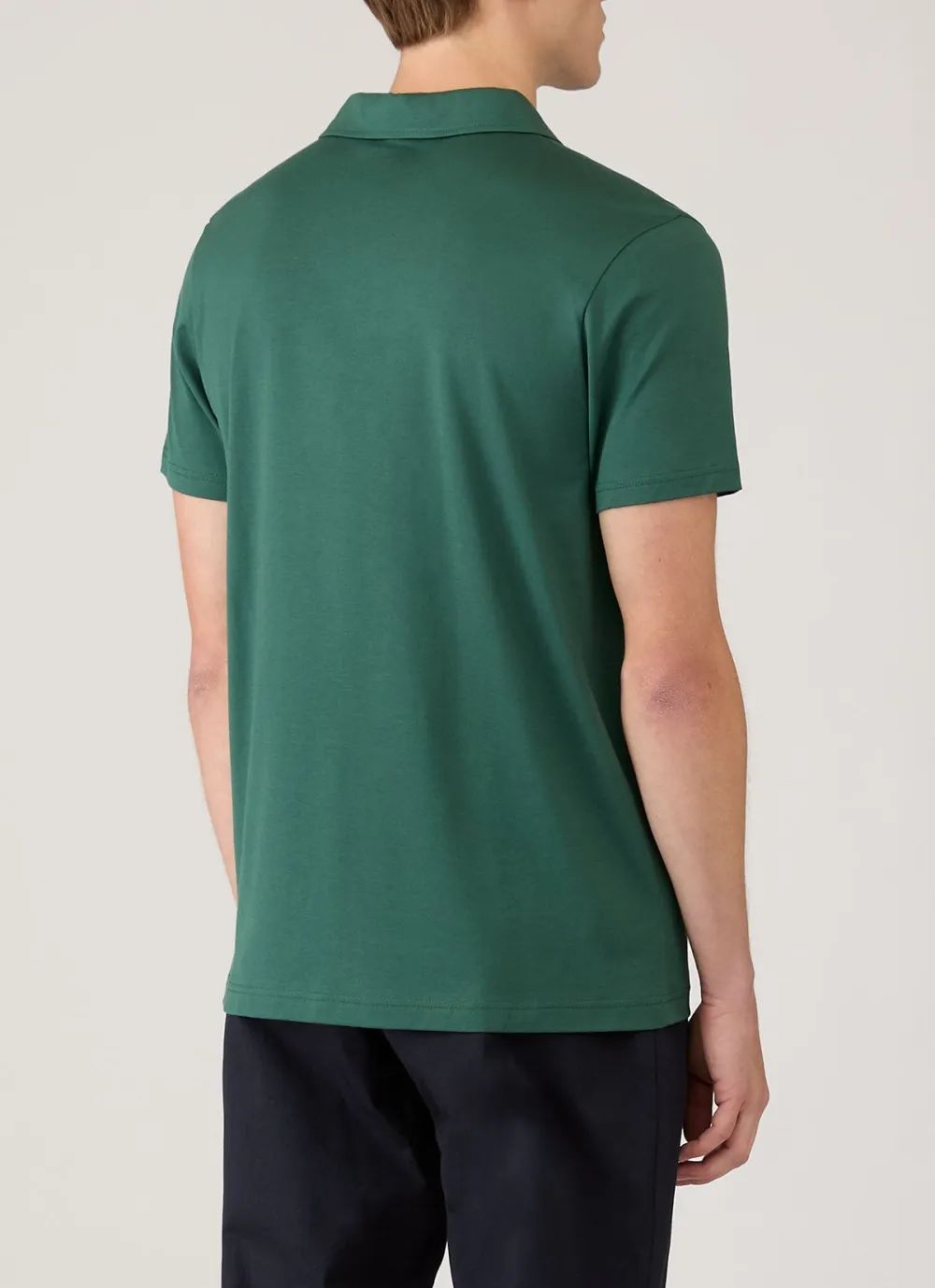 Clean Everyday Regular Fit Cotton Jersey Short Sleeve Polo Shirt