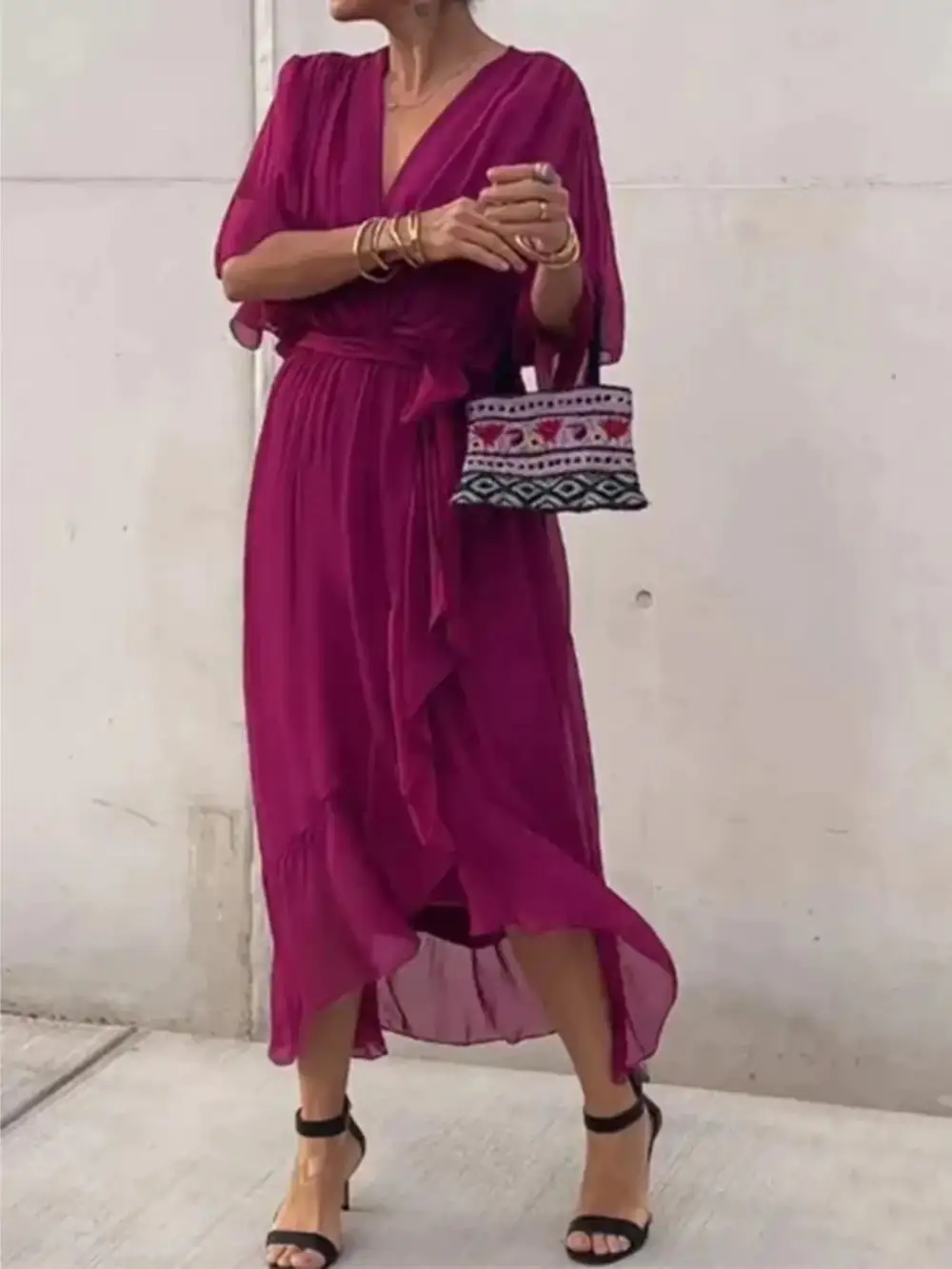 Easy Fit Midi Clean Line Dress