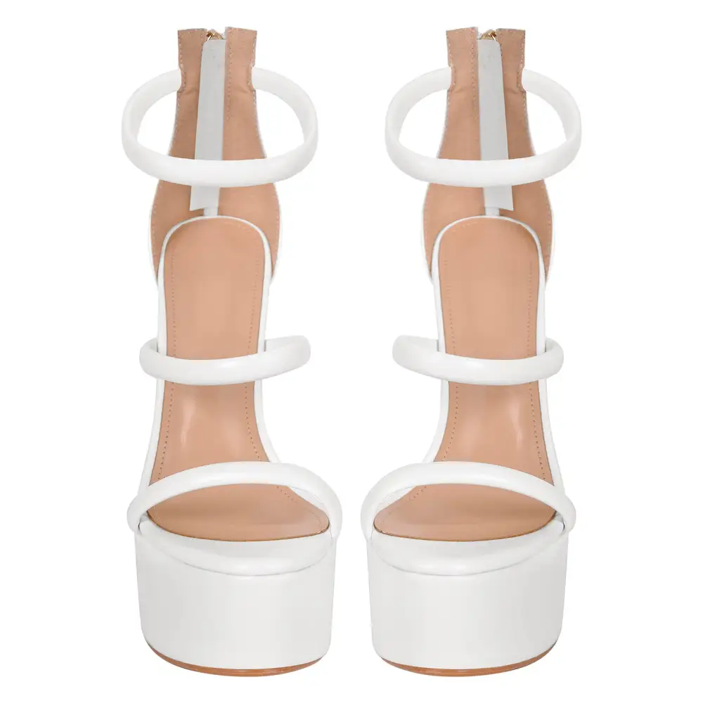 Open Toe Stiletto Ankle Strap Platform Sandals