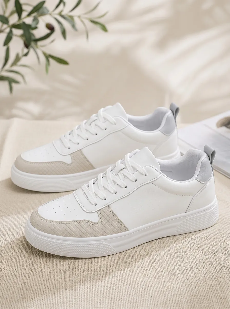 Men's Graphic Casual Minimalist Patchwork Patterned Contemporary Skate Shoes