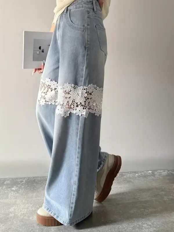 Lace Wide Leg Casual Dress