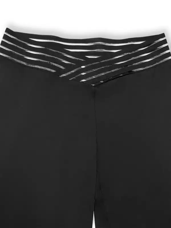 Lightweight High Waist Straight Leg Pants