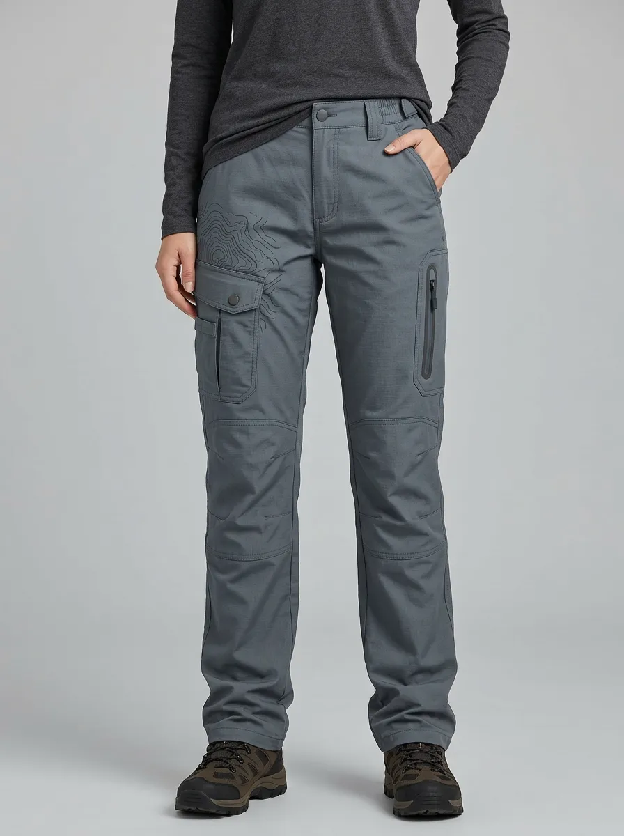 Unisex Terrain Topographic Map Tactical Work Pants