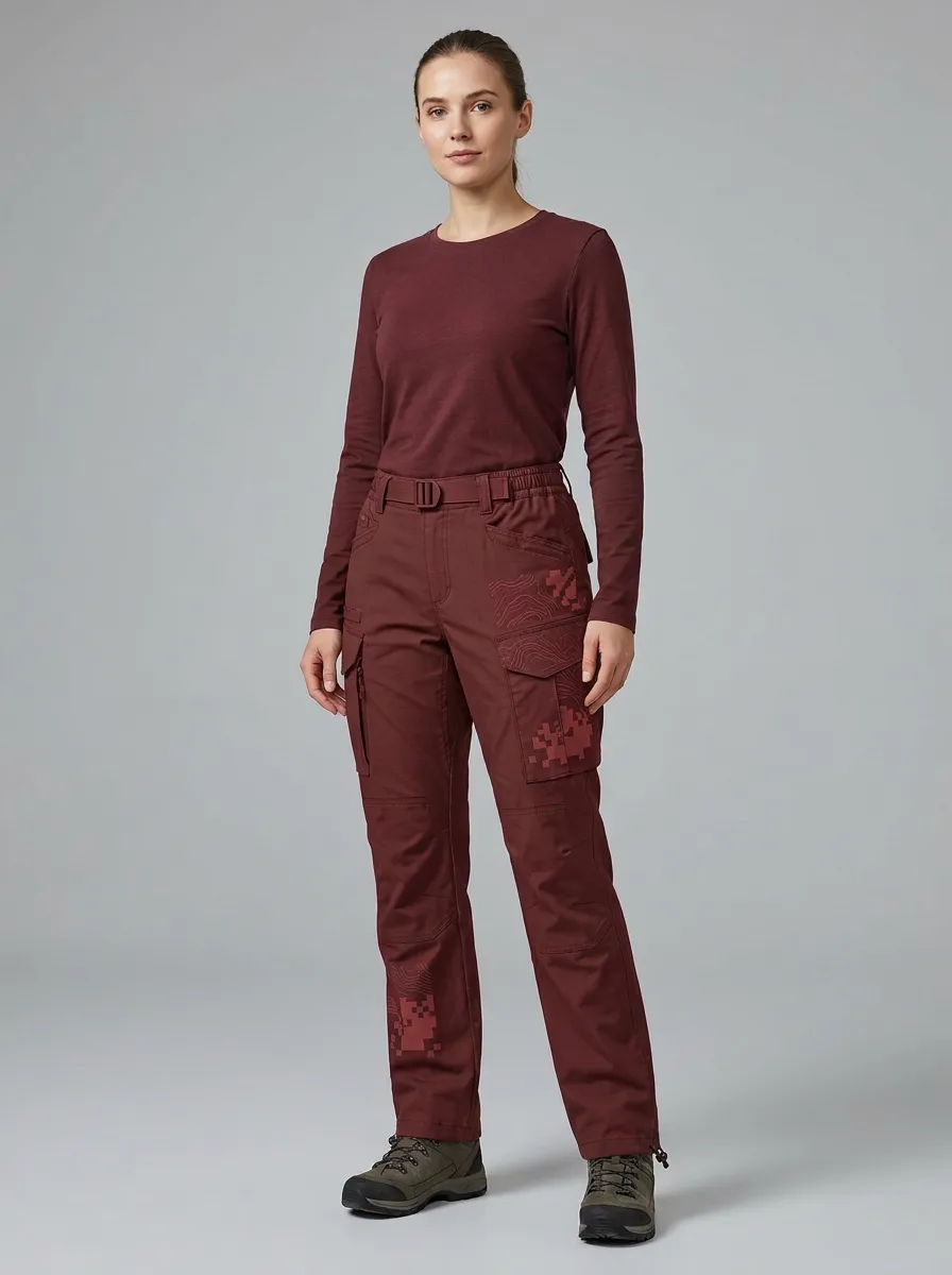 Tactical Outdoor Topographic Pixel Trail Cargo Pants