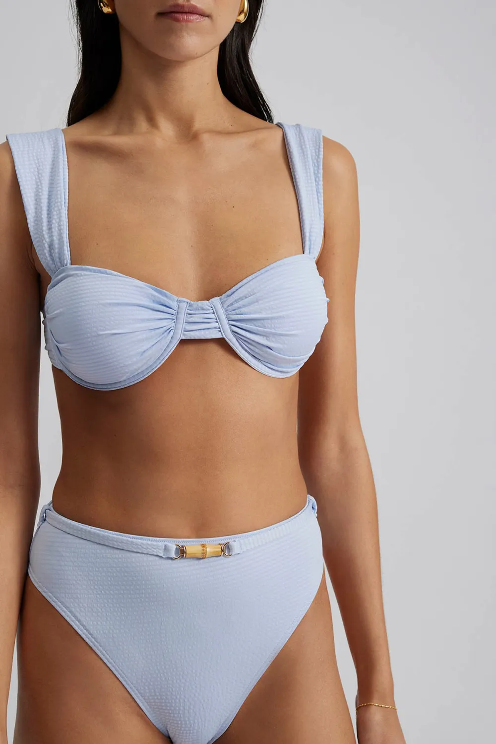 Printed High Waisted Bikini Bottoms