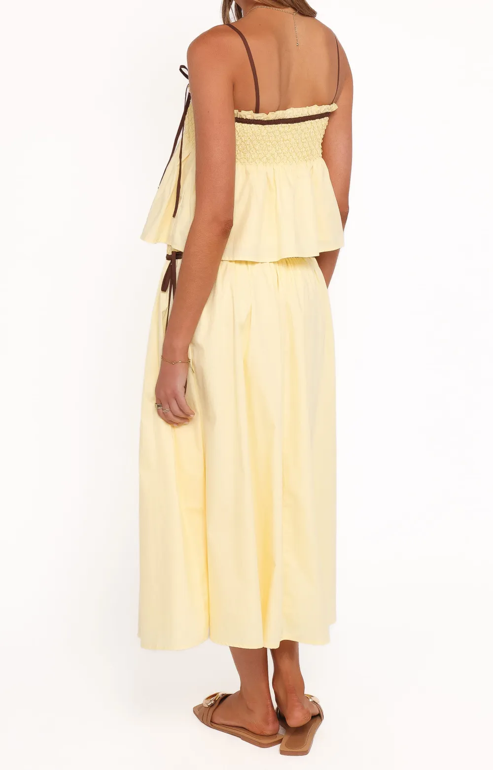 High Rise A-Line Maxi Skirt