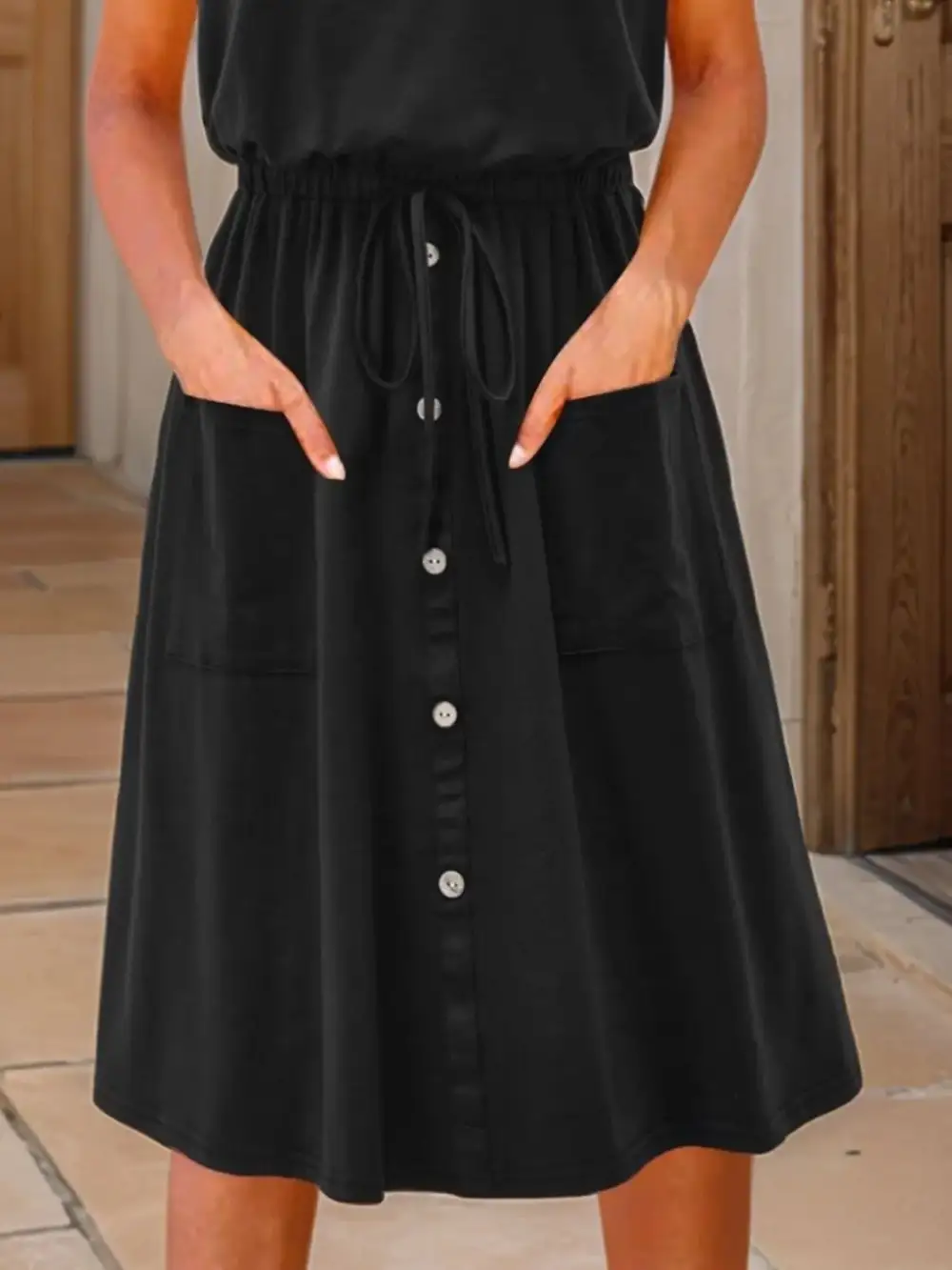 Everyday Round Neck A-Line Dress