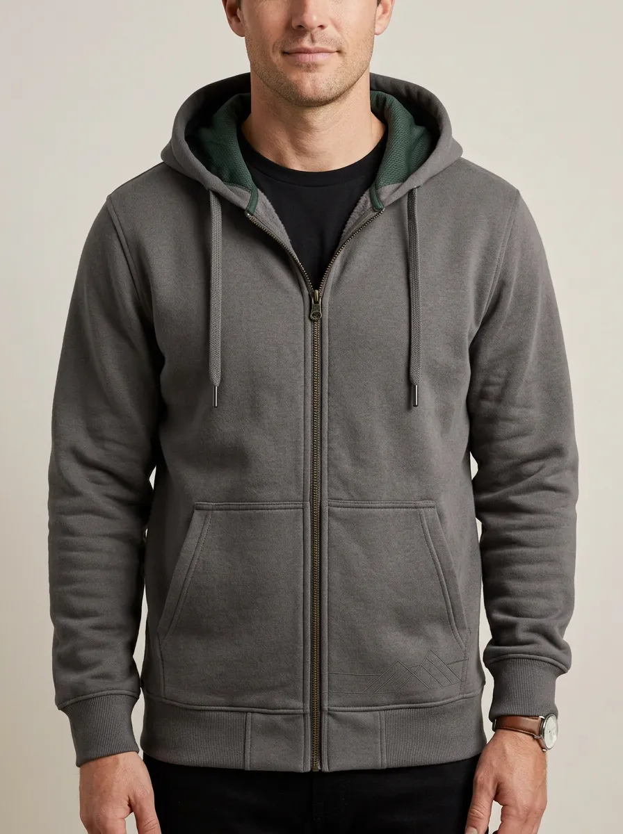 Urban Mountain Graphic Zip-Up Training Look Men's Sport Jacket