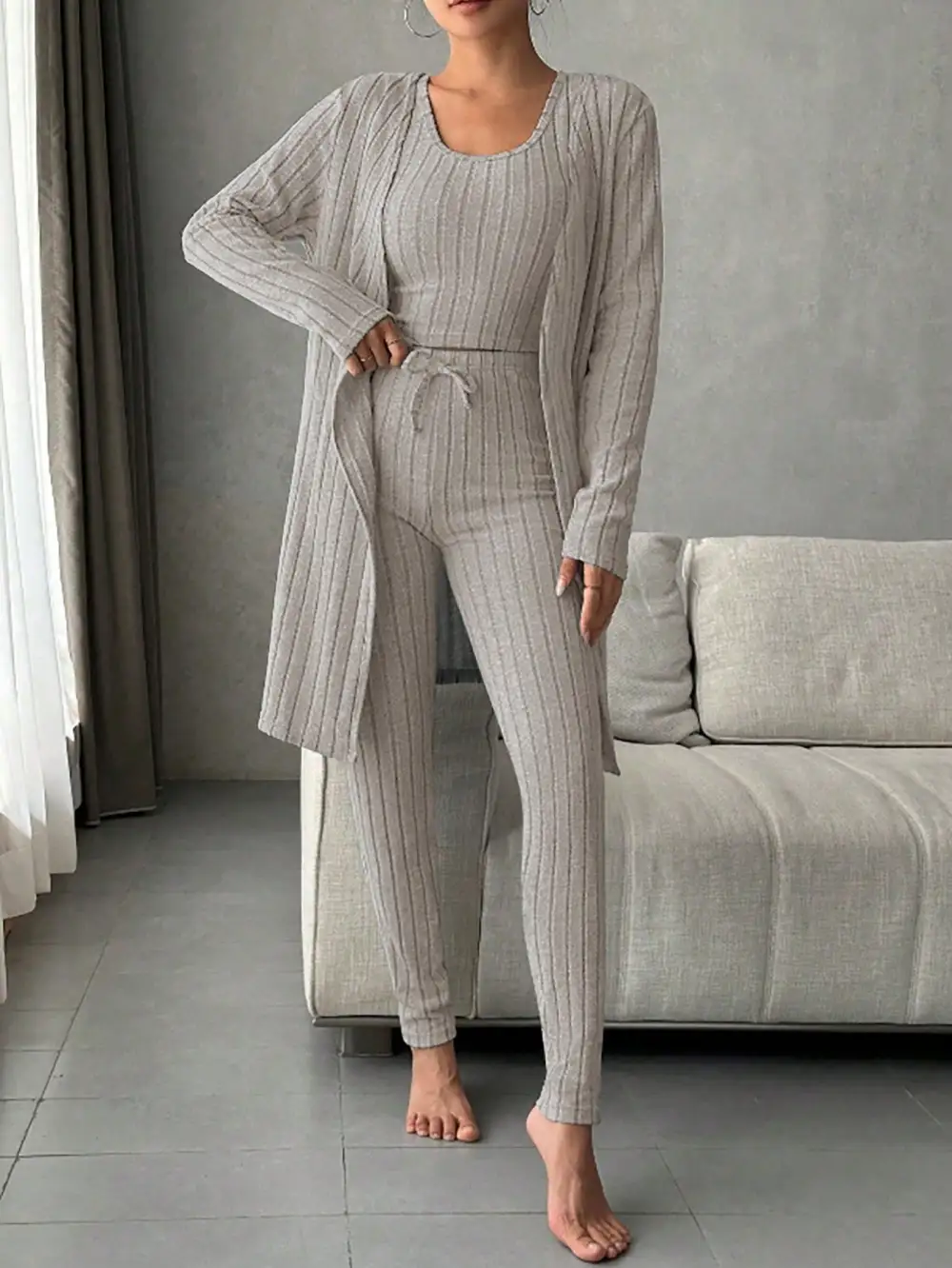 Scoop Neck Lounge Sleepwear Set