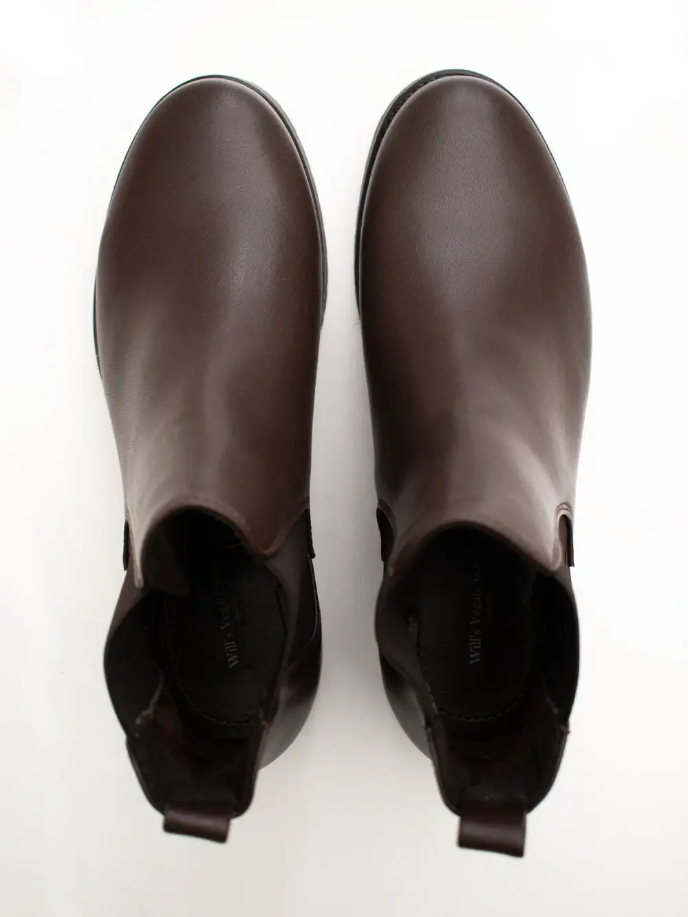 Women's Streamlined Casual Water Resistant Vegan Leather Chelsea Boots