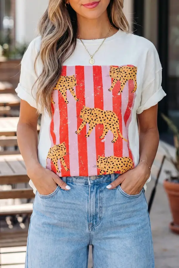 Airy Bloom Knit Tee