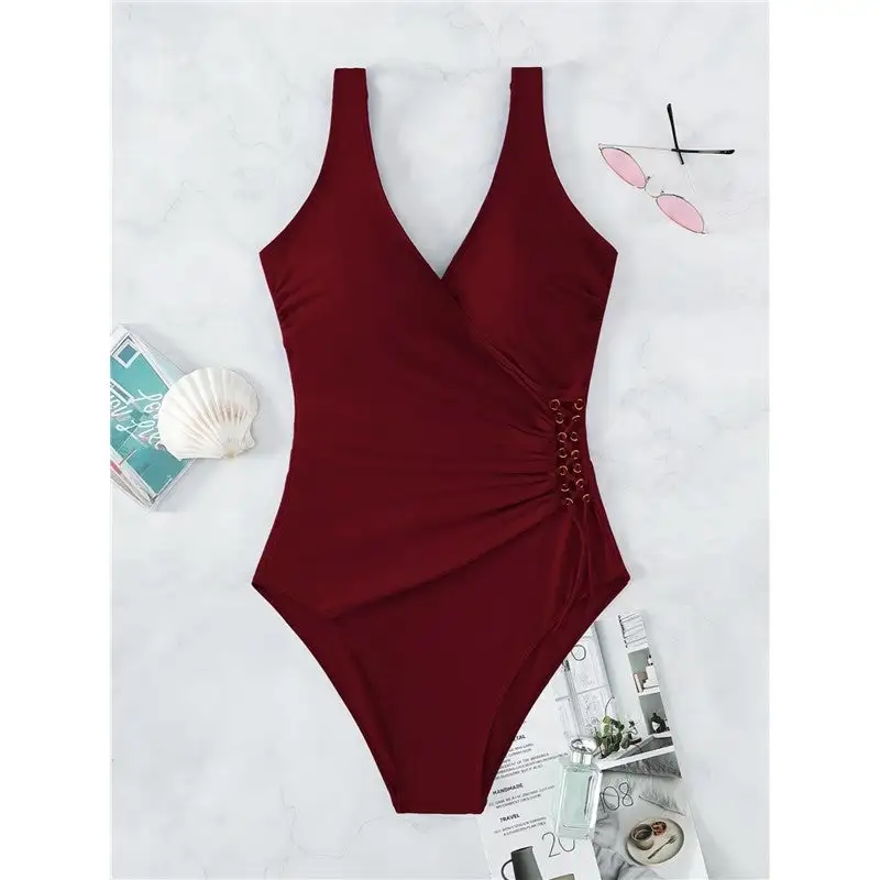 High Waist One Piece Swimsuit
