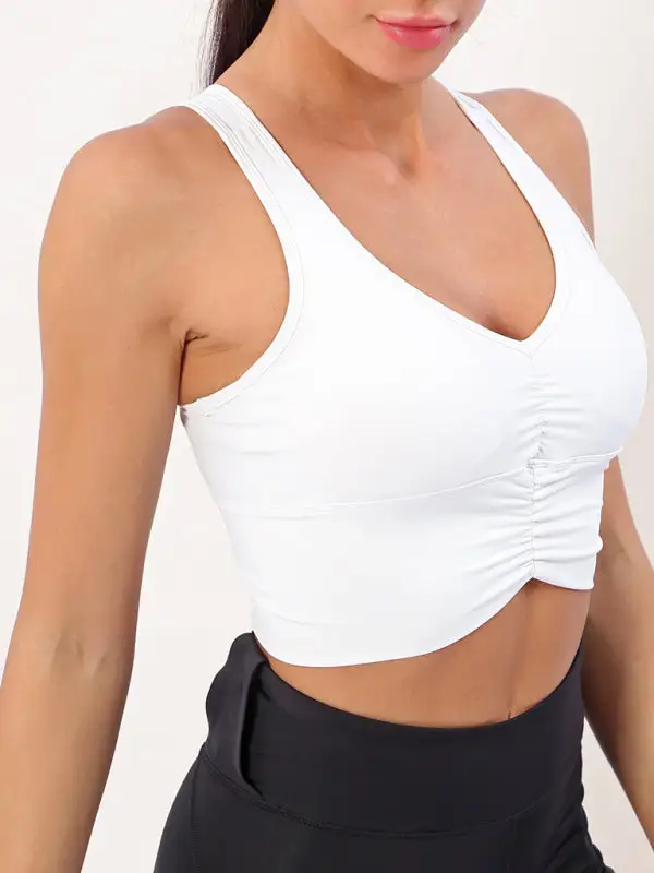 Refined V-Neck Sports Bra