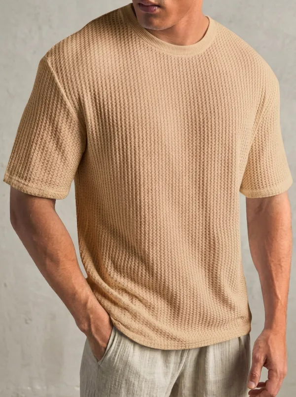 Refined Detail Men's Knit Crew-Neck T-Shirt