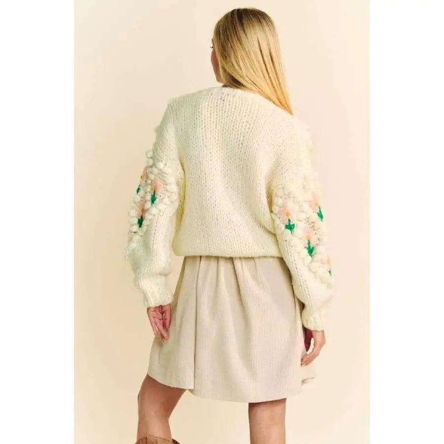 Pattern Button Down Cardigan