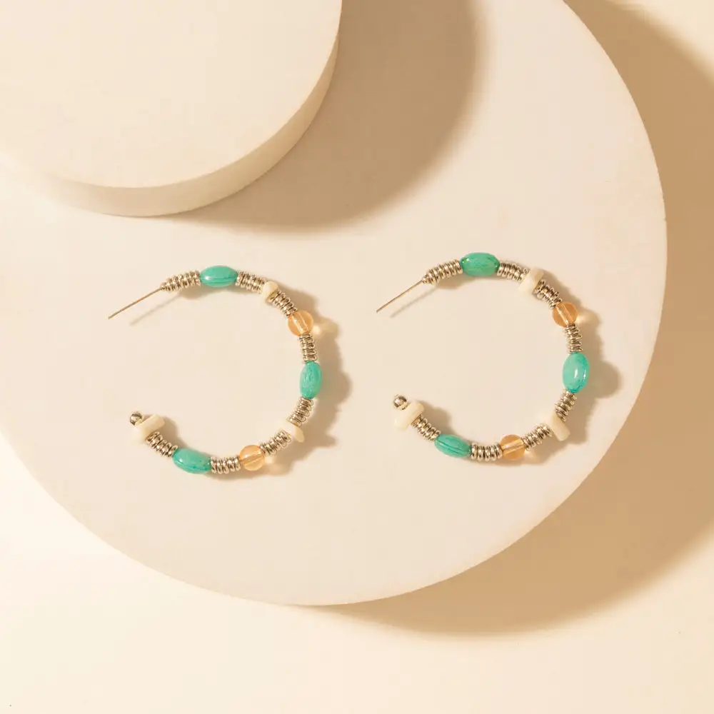 Polished Artistic Artful Beaded Earrings