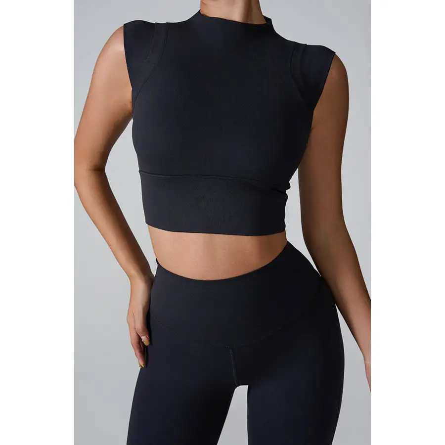 Mock Neck Active Tank