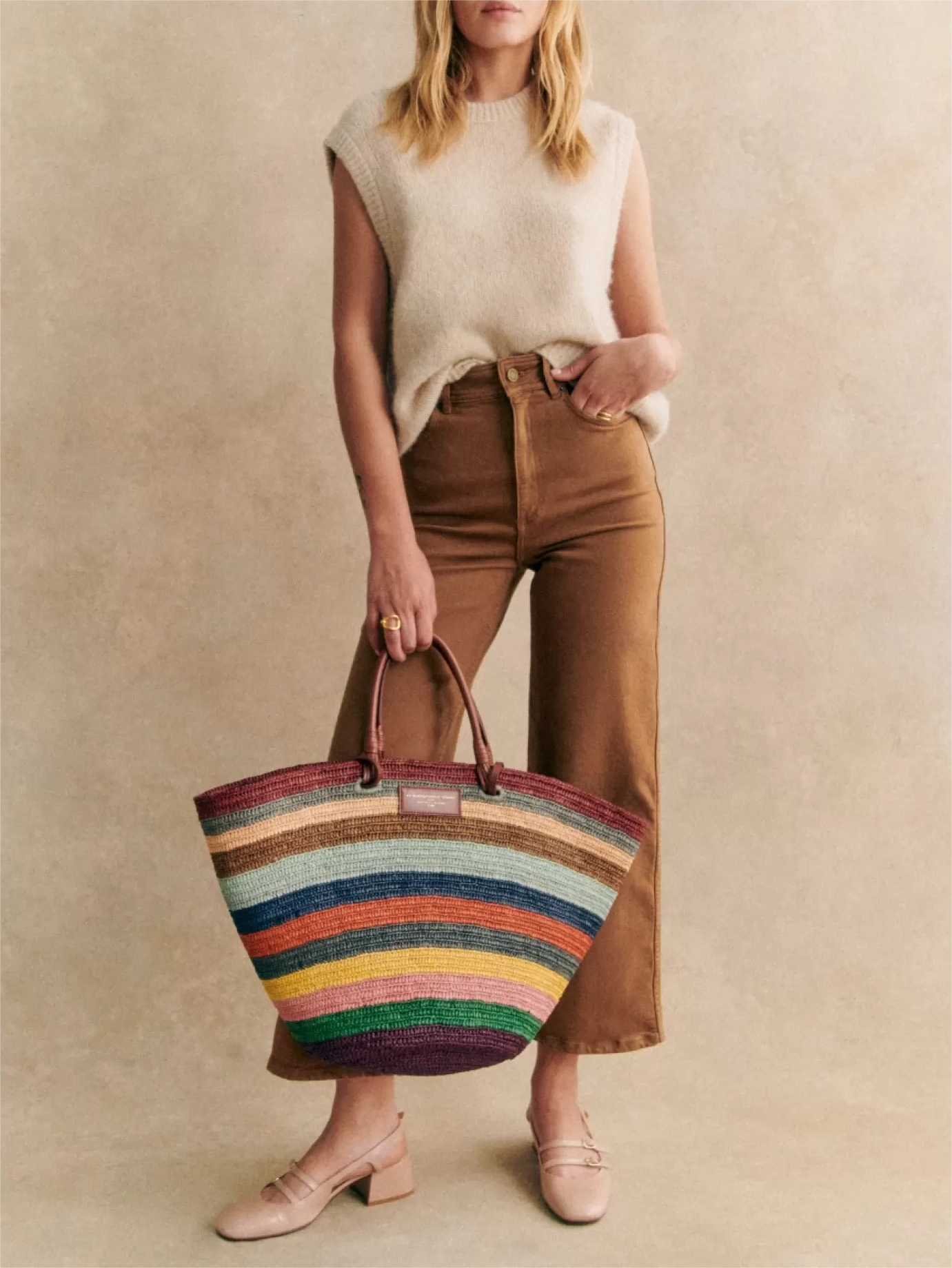 Casual Style Brown Denim