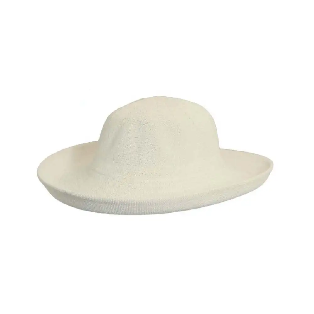 Women’s Classic Wide Brim Cotton Round Crown Hat