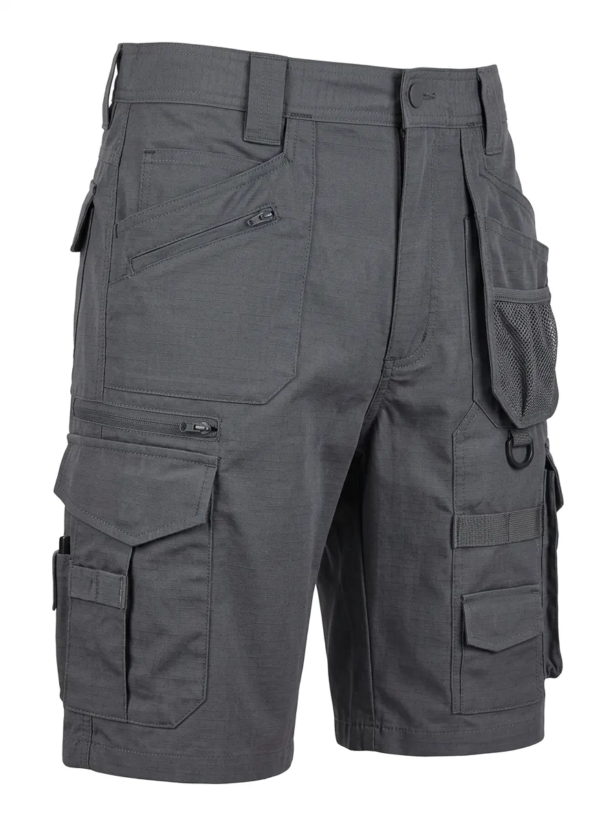 Men's Tactical Multi-Pocket Ripstop Work Cargo Shorts