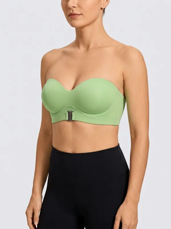Women's Wide-Band Front-Closure Strapless Bra