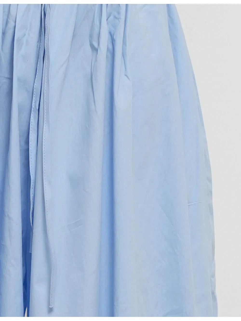 Solid Color Elastic Waist Drawstring Lantern Pants