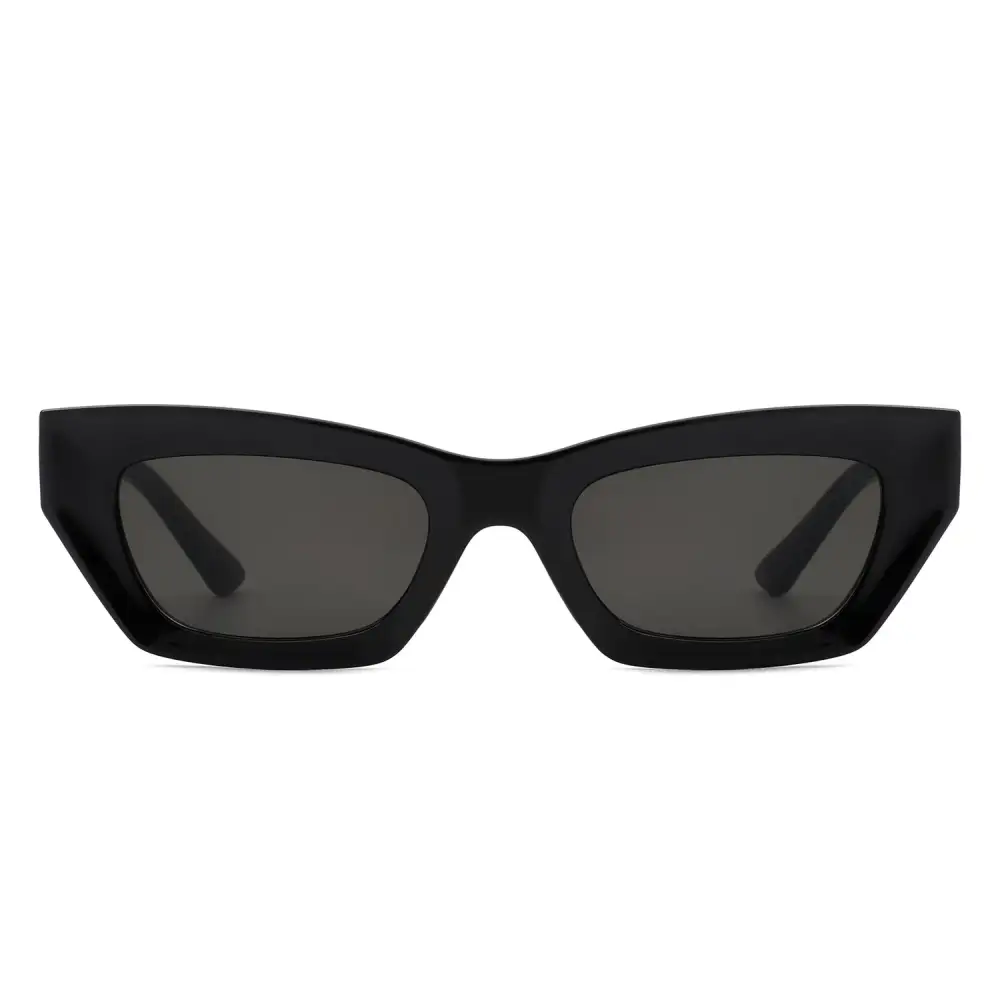 Rectangle Slim Retro Narrow Square Sunglasses