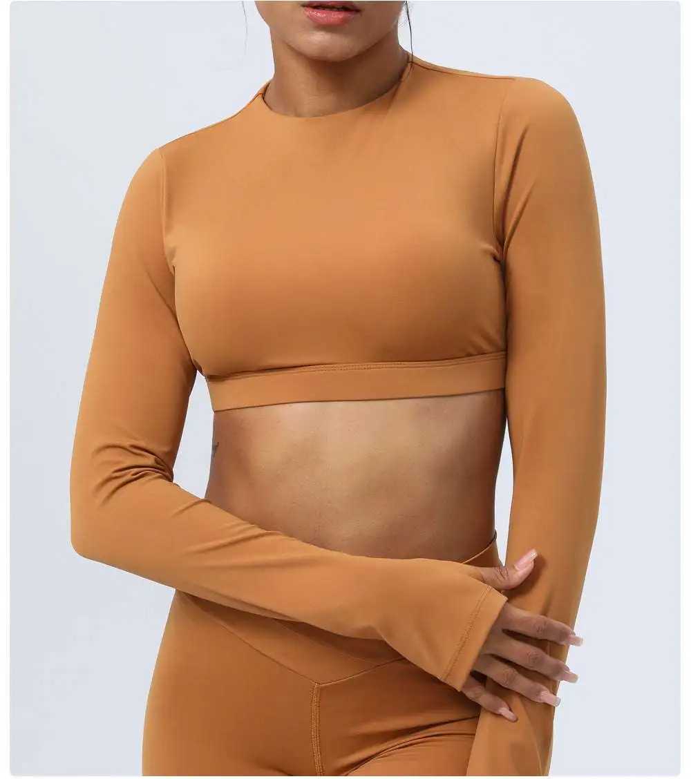 Seamless Backless Top and Leggings Active Set