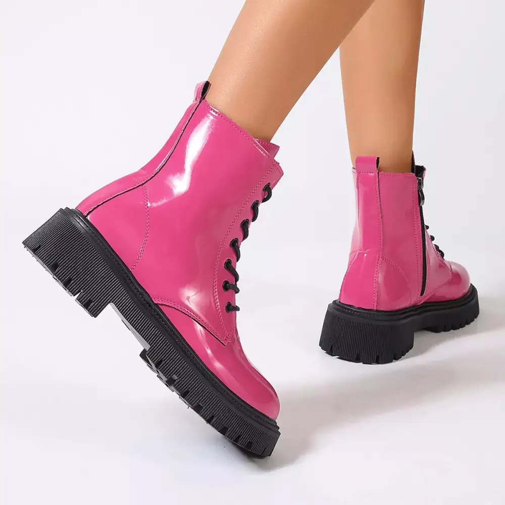Lace Up Platform Combat Boots