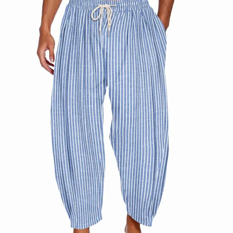 Men's Cotton Linen Harem Pants