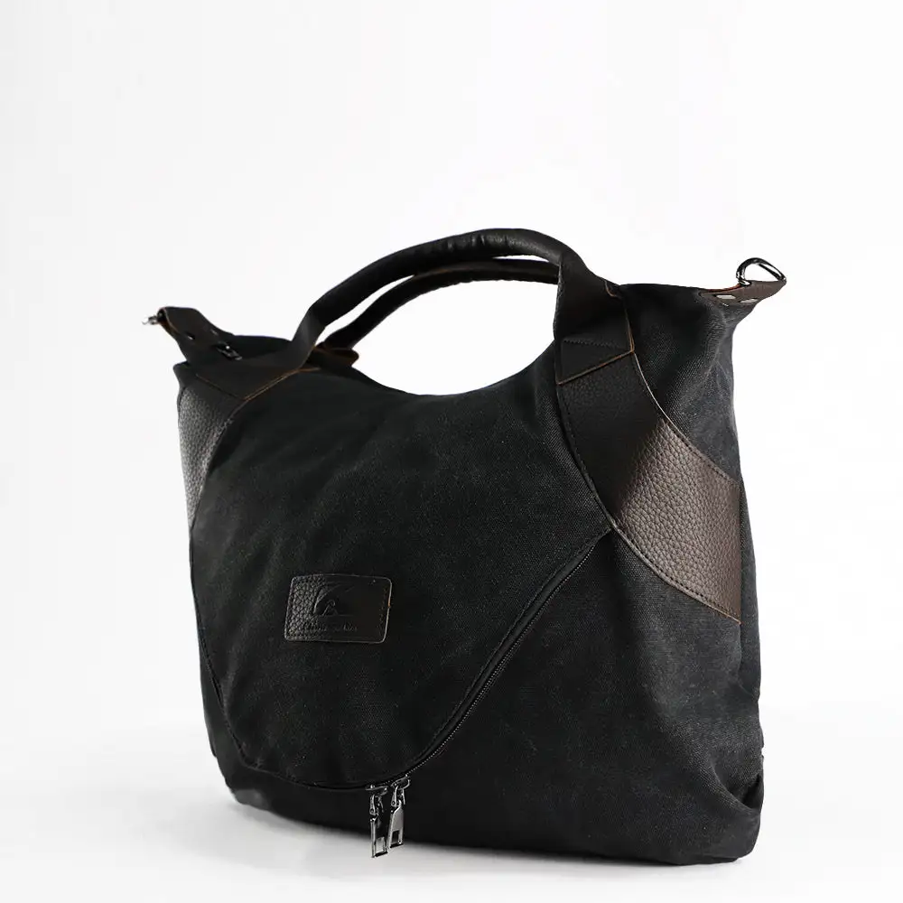 High-End Canvas Commuter Handbag Medium Large Capacity